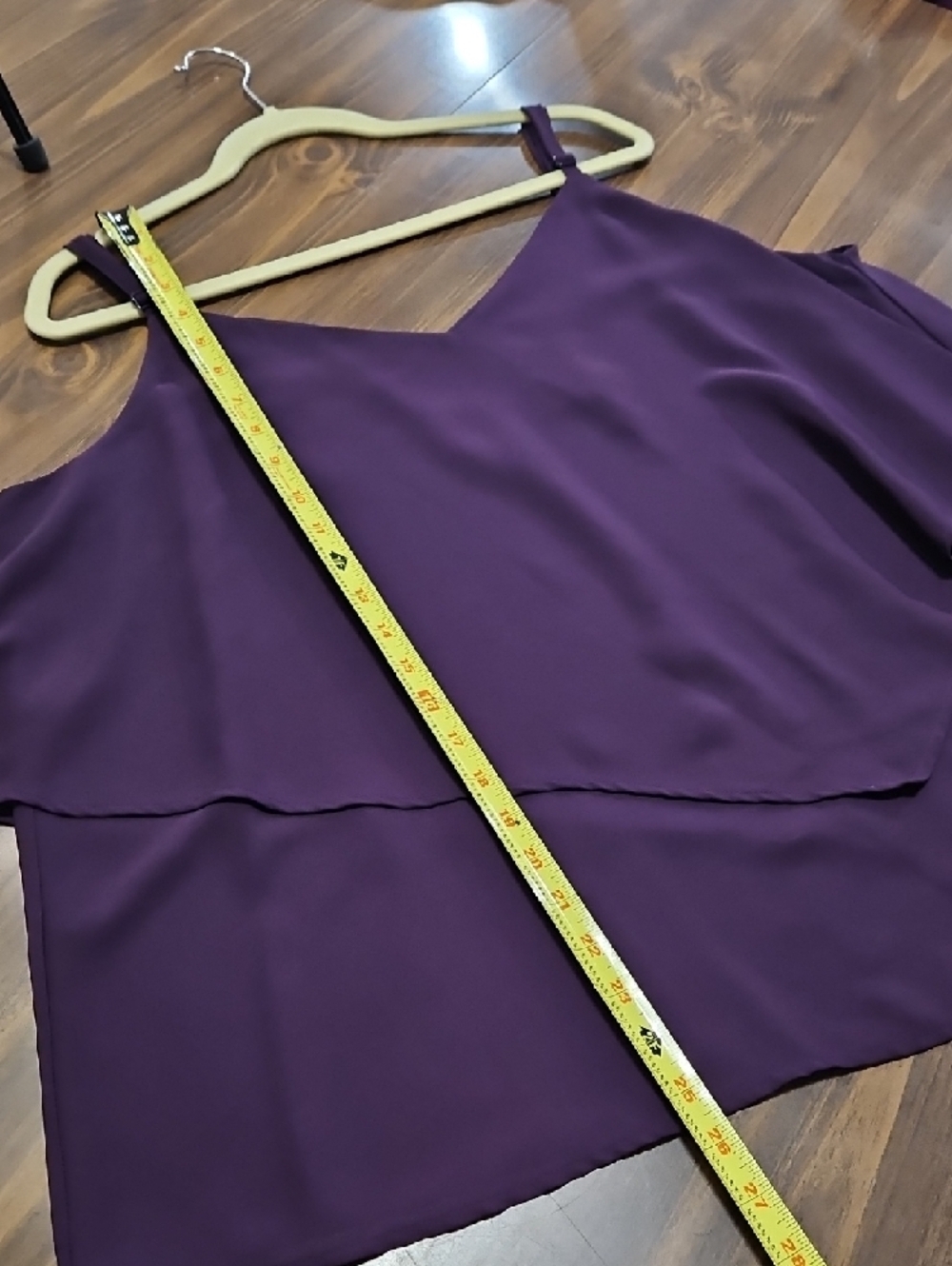 torrid Purple Layered V-Neck Tank Top - Picture 4 of 7